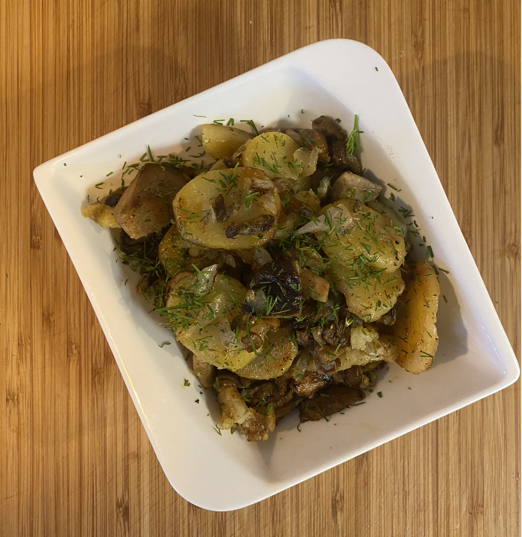 Bratkartoffeln mit Pilzen und Kräutern